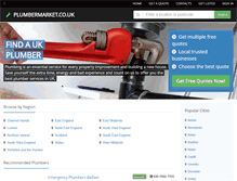 Tablet Screenshot of plumbermarket.co.uk